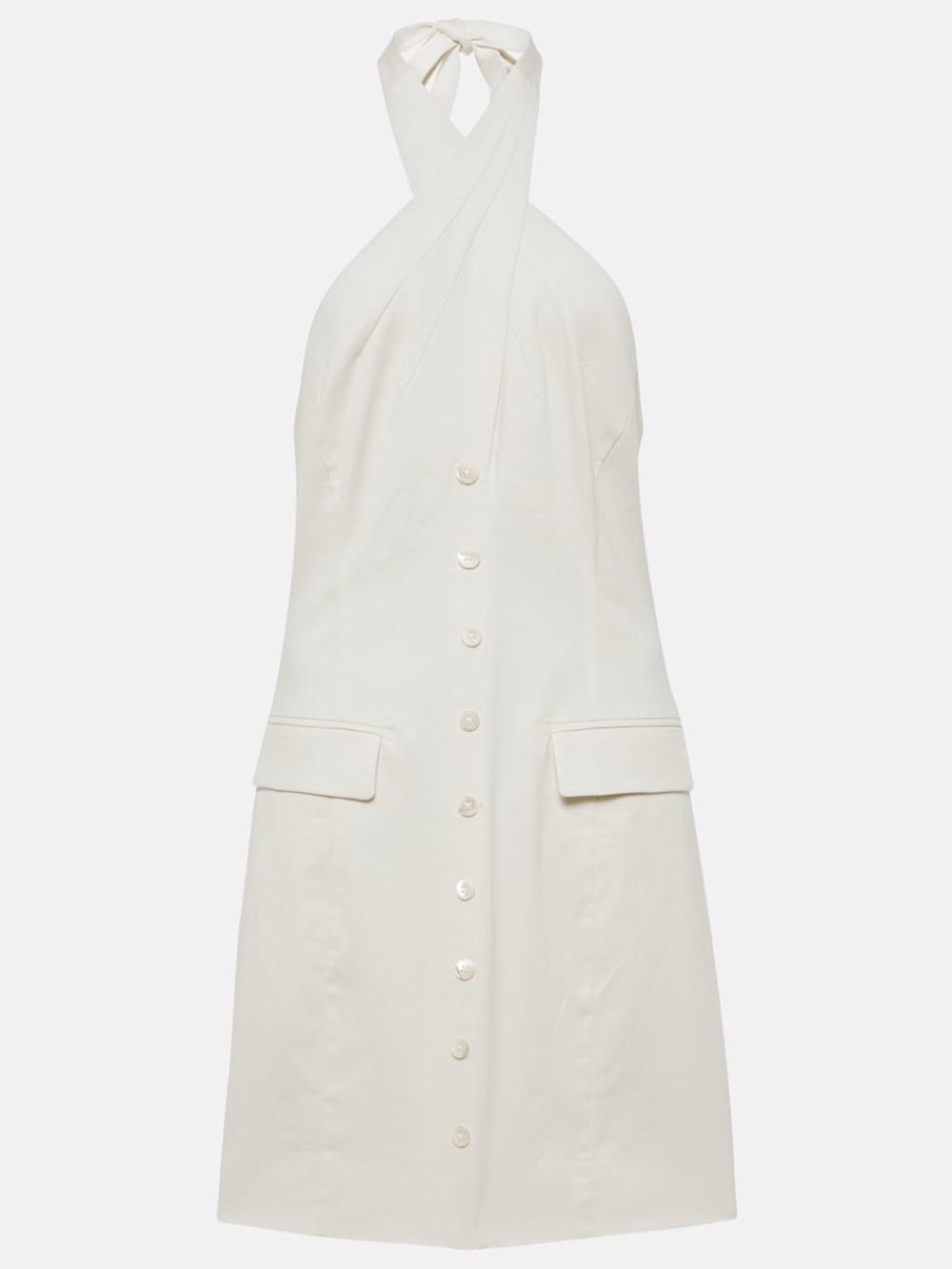 Staud Haven cotton chino minidress